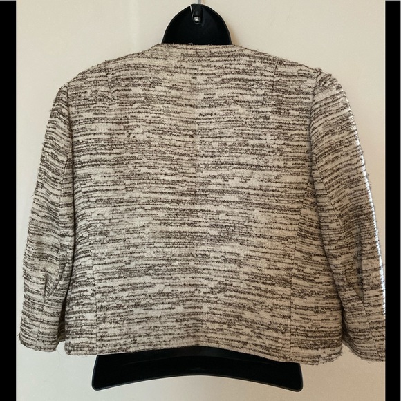 Zara Woman Cropped Tweed Open Jacket. - Picture 2 of 5